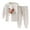 A176-White, variant on Hessimy Toddler Boys Girls Spring Summer 2Pcs Soft Fabric Comfortable Long Sleeve Soft Sleepwear Pajamas Tops Pants Set, Soft Fabric Comfort Pjs(Light Gray,6-7 Years)