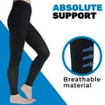 thumbnail image 4 of Absolute Support Relief Footless Compression Pantyhose 20-30mmHg Black, Large, 4 of 9