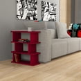 thumbnail image 2 of Ada Home Decor Furniture Burgundy 3 Tier Stockton Modern Side Table, 2 of 3