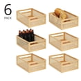 thumbnail image 2 of mDesign Large Natural Cane Kitchen Storage Bin with Handles, 6 Pack, Natural, 2 of 8