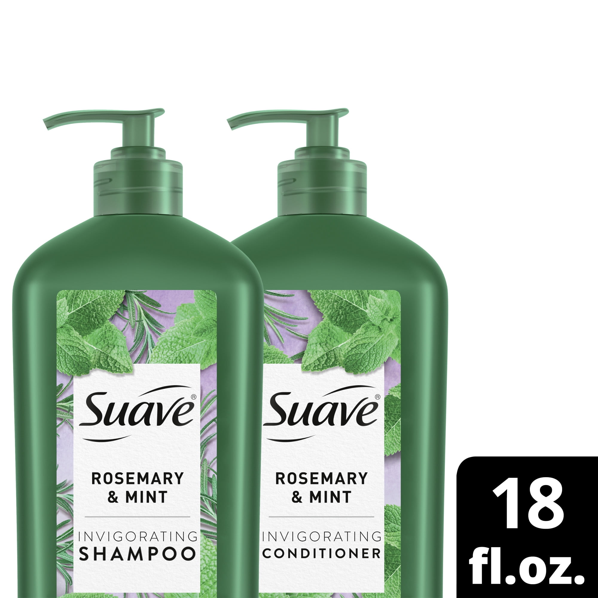 Suave Professionals Nourishing Invigorating Daily Shampoo Conditioner With Rosemary And Mint Full Size Set 2 Piece Walmart Com