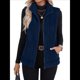 thumbnail image 3 of Chaleco Acolchado Sin Mangas para Mujer, Chaqueta con Cremallera, Abrigo de Moda para Otoño y . Azul Oscuro XL, 3 of 8