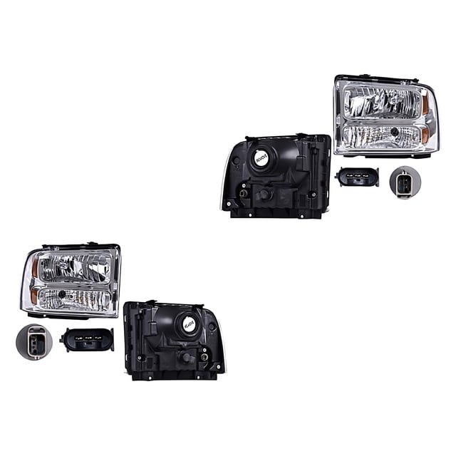Par de Faros F-350 2005 A 2007 Ford DEPO .