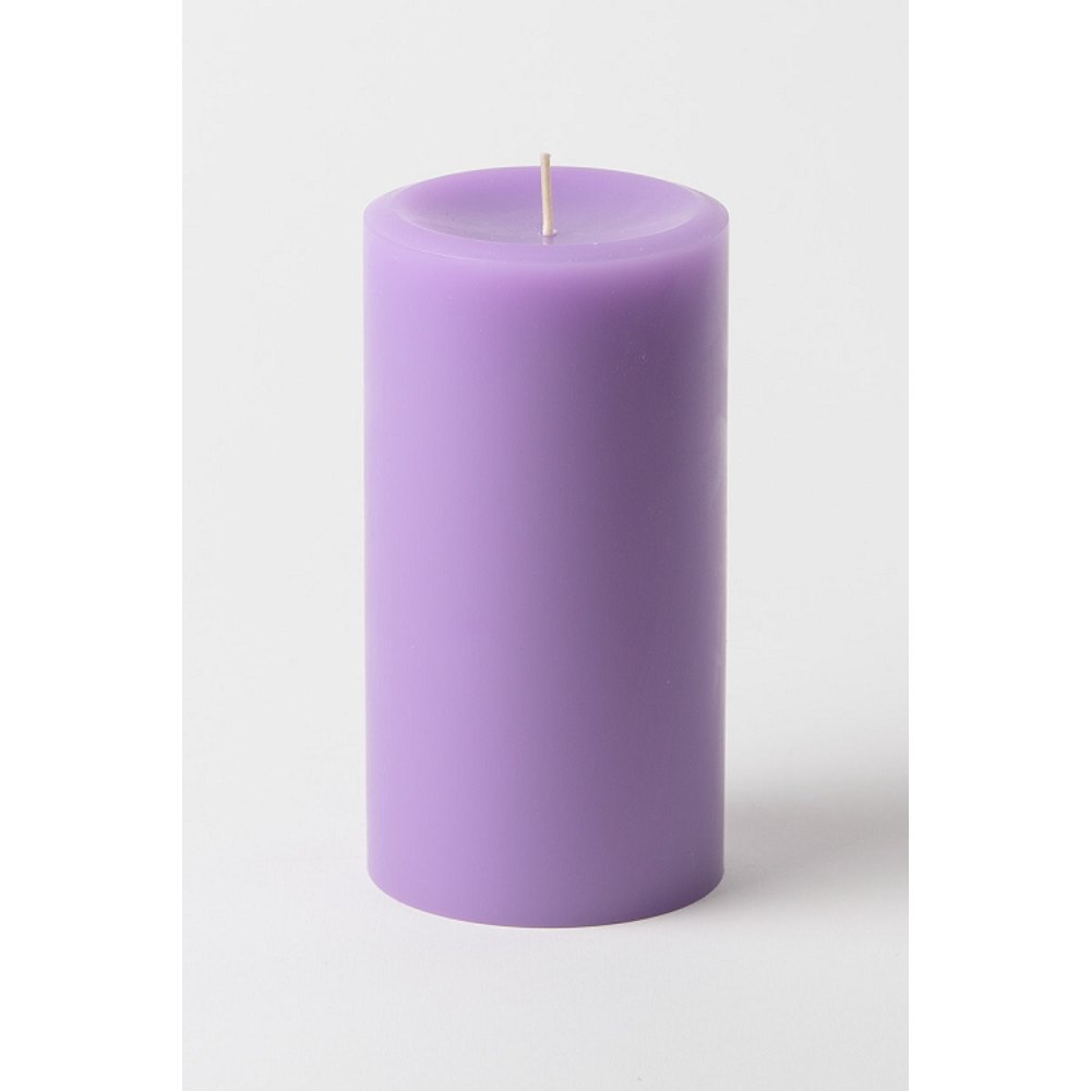 Lavender Scented 3" x 6" Pillar Candles (Set of 3)