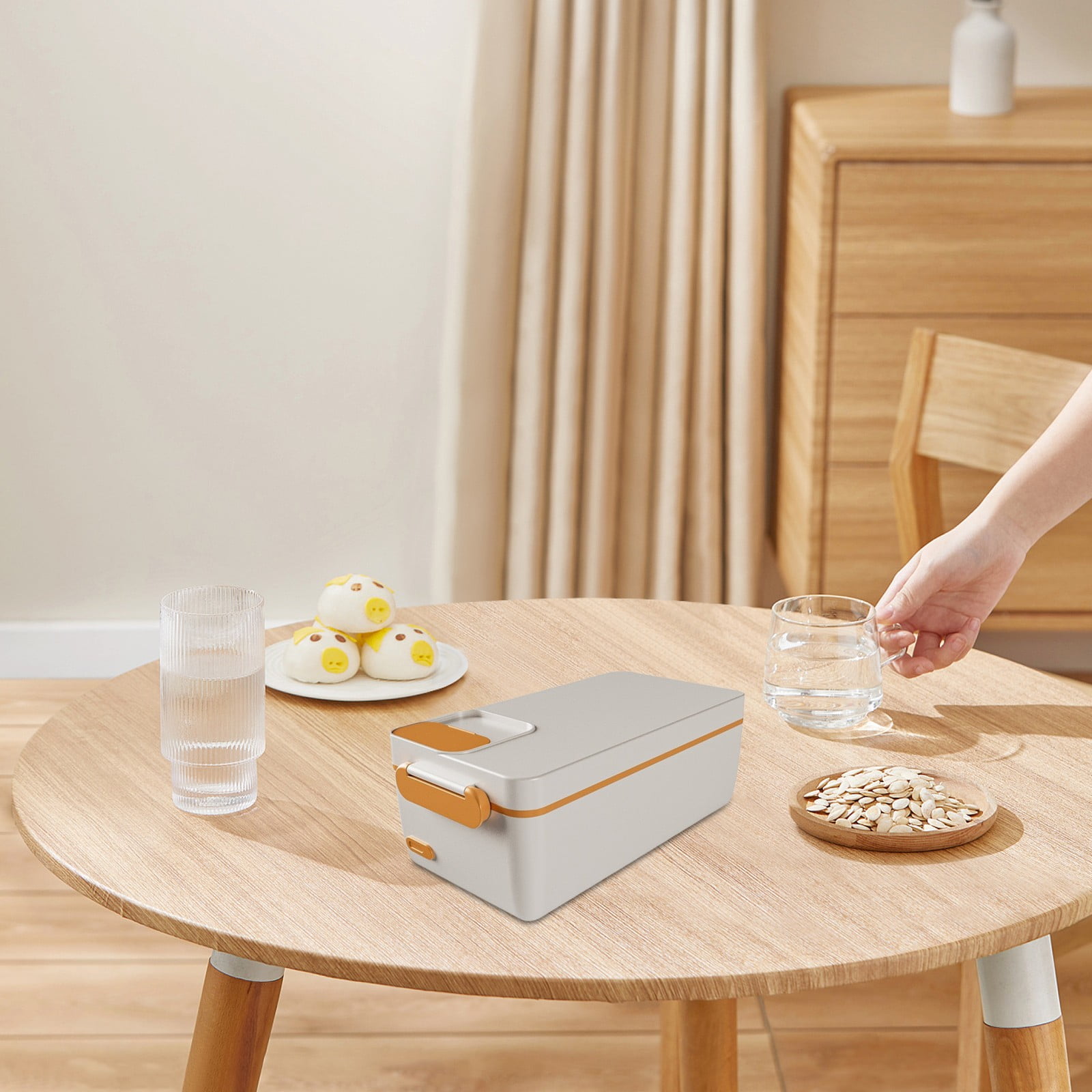 Bento Boxes, Charging Hot Rice Box Bento Box Stainless Steel Detachable Inner Container Outdoor Camping Insulated Lunch Box
