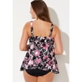 thumbnail image 2 of Swimsuits for All V-Neck Flowy Tankini Set, 2 of 4