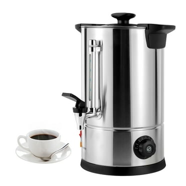 Electric Commercial Coffee Urn, 55 Cup 8L Stainless Steel Fast Brew Coffee Dispenser Pot with Filter Silver 2.1 gal