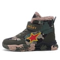 thumbnail image 6 of Boys Winter Shoes Ankle Booties Camoflage Artificial Fur Lined Anti Slip for Outdoor Hiking Shoes, 6 of 7