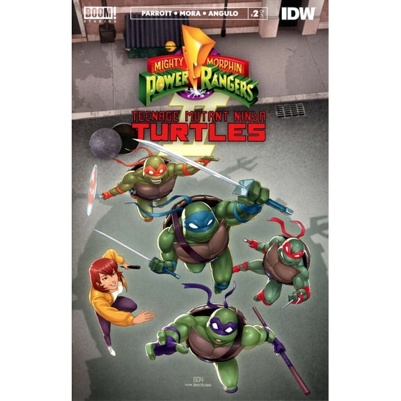 Mighty Morphin Power Rangers/ Teenage Mutant Ninja Turtles II #2D VF ; Boom! Comic Book