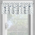 thumbnail image 2 of Ambesonne Blue and White Window Valance, Animal Lover Dog Pet, 54" X 12", White Night Blue, 2 of 5