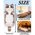 thumbnail image 7 of New Giant Fluffy Plush Cat Sleeping Bag for Human Adults, Funny Cozy Soft Warm Blanket Animal Shaped Envelope Camping Travel, 7 of 7