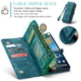 thumbnail image 5 of CaseMe Leather Case for Google Pixel 11 Pro XL,2 in 1 Detachable Wallet Case with 8-Card Holder Zipper Bills Slot,Magnetic Shockproof Flip Leather Cover Zipper Pocket Phone Cases,Blue, 5 of 10