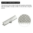 thumbnail image 4 of Unique Bargains 160Pack Ribbon Crimp Clamp Ends 30mm Cord End Clasp for DIY Craft Silver Tone, 4 of 7