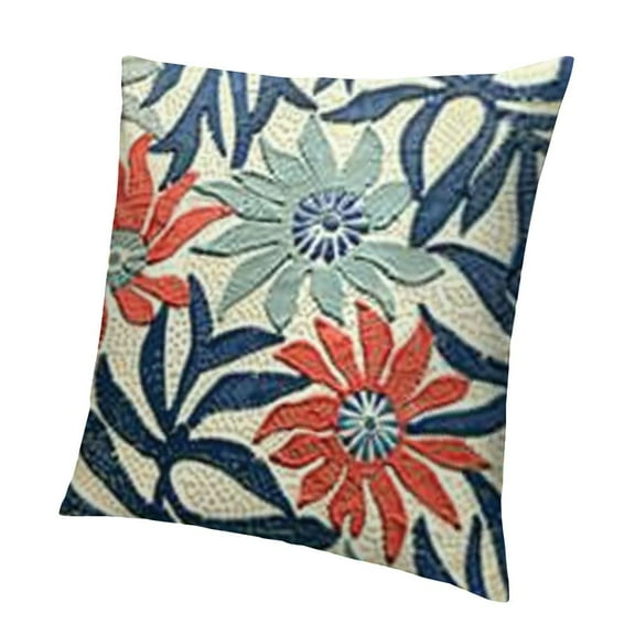 BANET Outdoor Pillow Covers Waterproof Outdoor Pillows Couch Throw Pillow Covers Striped Printing Decorative Pillow Covers Decorations for Patio, Garden, Home…… White