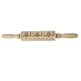 thumbnail image 1 of Under 10 Rolling Pin Christmas Rolling Pin Engraved Carved Wood Embossed Rolling Pin Kitchen Tool, 1 of 2