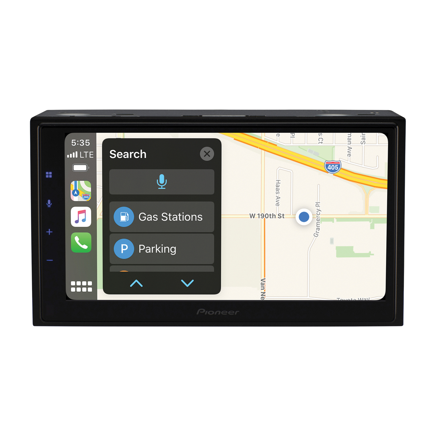 Pioneer 6.8-In. Car In-Dash Unit, Double-DIN Digital Media Receiver with Touch Screen, Apple CarPlay/Android Auto, and Alexa Built-in, DMH-W4660NEX - image 5 of 12