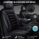 thumbnail image 5 of Fundas de asiento de coche CAR PASS cómodas de piel de malla de espuma 3D, 5 of 9