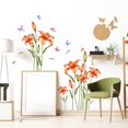 thumbnail image 4 of Adhesivo de pared con estampado de flores superbonito, decoración de pared para sala de estar, dormitorio TUNC Sencillez, 4 of 5