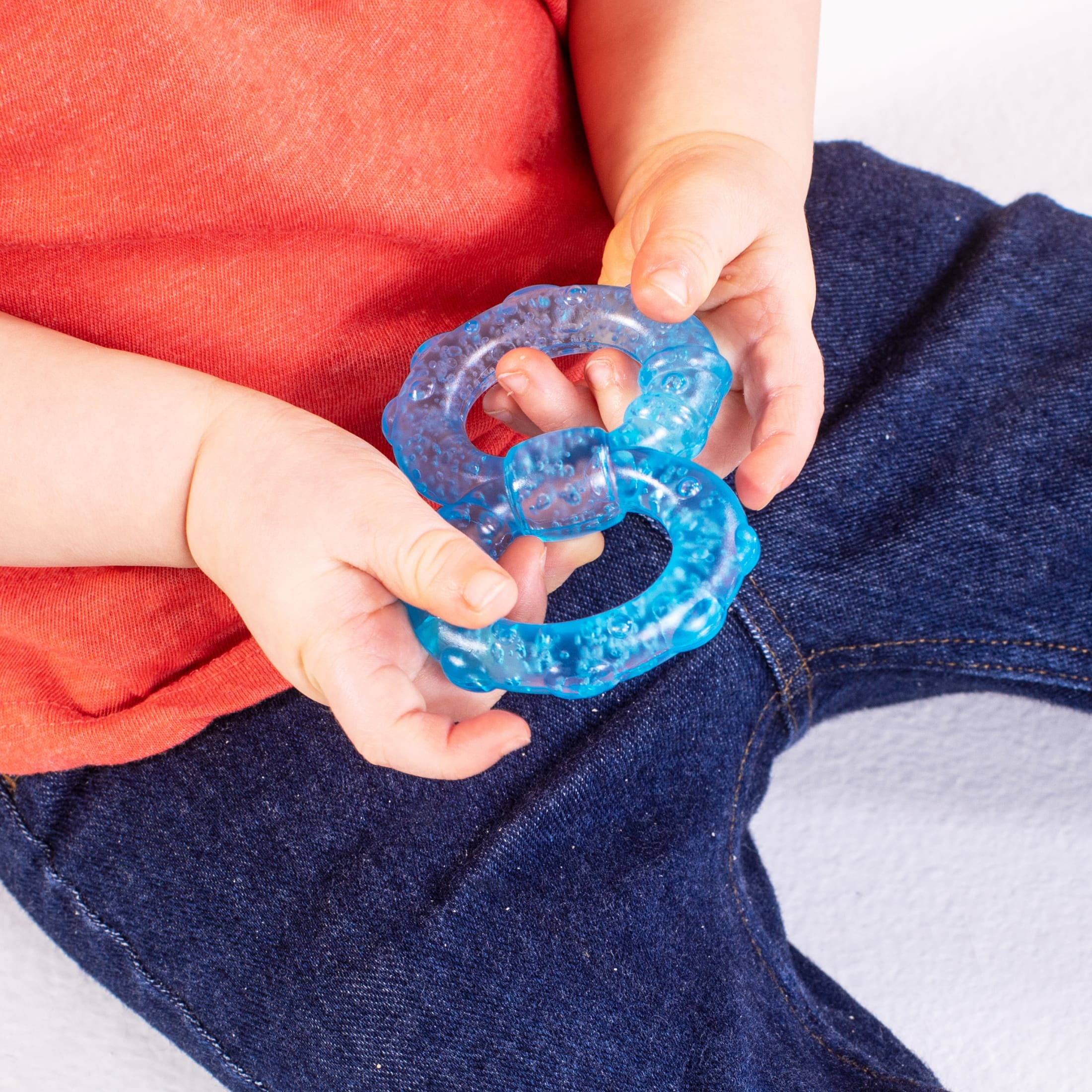 (2 pack) Bright Starts Stay Cool Teethers Gel-Filled 3 Pack, Chillable Teething Baby Toy, Ages 3 months +