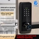 thumbnail image 4 of Cerraduras de puerta electrónicas con pantalla táctil de cerradura inteligente con manija WIFI/BT para puerta principal, 4 of 9