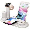 thumbnail image 1 of Chargeur Sans Fil, Station de Recharge 4 en 1 pour Apple, Support de Socle de Recharge Sans Fil avec Support de Chargeur Apple Watch, 1 of 4