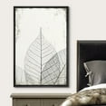 thumbnail image 3 of wall26 Framed Canvas Print Wall Art Transparent Black &amp; White Leaf Trio on Grunge Background Floral Nature Illustrations Modern Art Rustic Dramatic for Living Room, Bedroom, Office - 16"x24&, 3 of 5