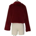 thumbnail image 7 of Yigetop Cropped Jacket Women Womens Warm Faux Coat Jacket Winter Solid Turn Down Collar Outerwear Fur Jackets for Women Wine S, 7 of 7