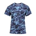 thumbnail image 2 of Camouflage Polyester Performance T-Shirt, Sky Blue Digital Camo, 2 of 2