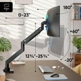 thumbnail image 3 of ONKRON Heavy Duty Monitor Arm for 17”-57” Screen, Monitor Desk Mount up to 59.4 lbs max VESA 200x200, 3 of 7