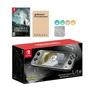 Nintendo Switch Lite Pokemon Dialga & Palkia Limited Edition with Triangle Strategy and Mytrix Accessories NS Game Disc Bundle Best Holiday Gift