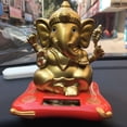thumbnail image 5 of Rugerasy Hindu Ganesha Elephant Figures Dancing Toys For Car Dashboard Decoration, Solar Powered, Ganesha Figurines Miniature Zen Meditation Decor,For Window Desk, 5 of 5
