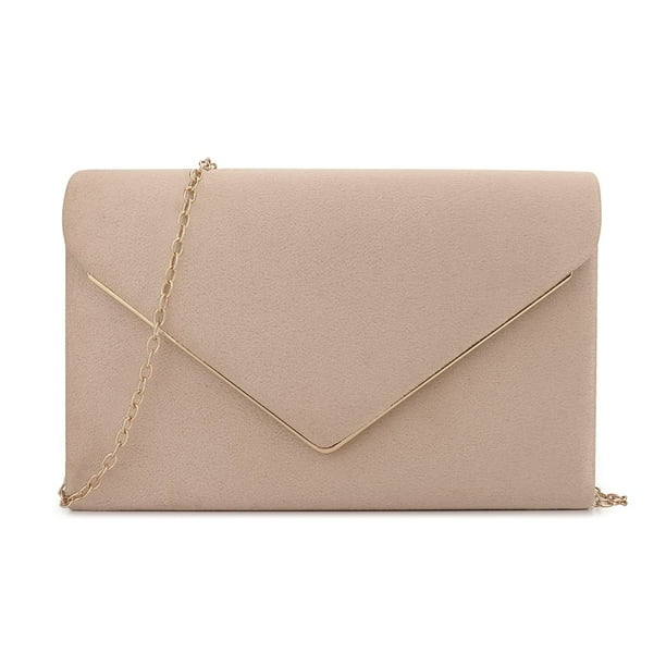 Monedero de mano BBJinRonjy de gamuza sintética para mujer con bolso de hombro