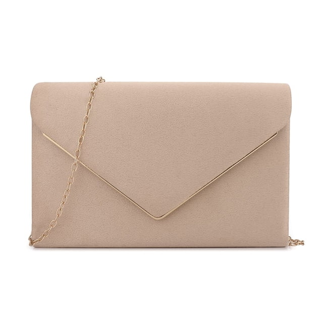 Monedero de mano BBJinRonjy de gamuza sintética para mujer con bolso de hombro