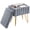 Gray, variant on CONCETTA Vanity Stool Chair with Storage Space, with Anti-Slip feet, Faux Fur Seat, for Dressing Room, Bedroom, Gray