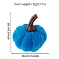 thumbnail image 3 of 1 pcs Fall Autumn Artificial Velvet Pumpkins, Mini Faux Pumpkins for Thanksgiving Harvest Home Farmhouse Wedding Decor Centerpieces Table Mantel Autumn Decor, 3 of 7