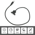 thumbnail image 5 of Cable de extensión de la impresora de 50 cm MUJER ANCULAR A CORDADO USB 2.0 B Reemplazo del alambre del escáner, 5 of 5