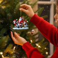 thumbnail image 6 of Christmas Ornaments for Tree Christmas Decorations Animal Pattern Decor Pendants 2D Flat Cartoon Animal Decorative (Praying Mantis), 6 of 8