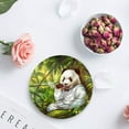 thumbnail image 4 of FMSHPON Panda in Forest Set of 4 Round Coaster for Drinks, Absorbent Ceramic Stone Coasters Cup Mat with Cork Base for Home Kitchen Room Coffee Table Bar Decor, 4 of 6