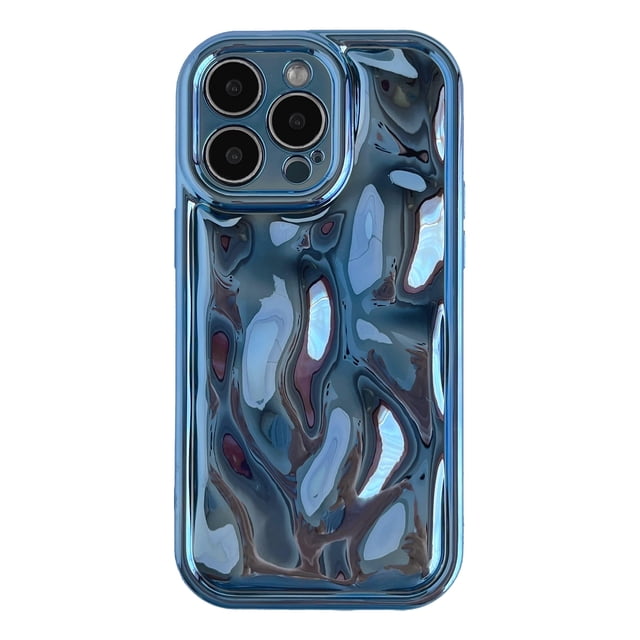Funda Caseative para iPhone 15 Pro Max Ondas de Agua Azul