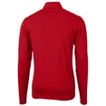 thumbnail image 3 of Men's-Cutter & Buck  Red New York Red Bulls Virtue Eco Pique Recycled Quarter-Zip Top, 3 of 3