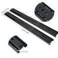 thumbnail image 4 of Slide Rail Drawer Slide Cabinet Runner Ball Bearing Slider Cupboard Slide 1 Pair 18 Inch Ball Bearing Cabinet Drawer Slider Runner Steel Slide RailsBlack, 4 of 8