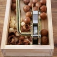 thumbnail image 5 of Shoreew Adjustable Nut Sheller Cracker Tool with Wooden Base Plate for Walnuts Almonds Pecans Stainless Steel Lever Nut Opener for Hazelnuts Macadamia, 5 of 6