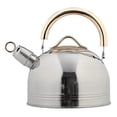 thumbnail image 1 of Stainless steel whistling kettle, 3 liters, ergonomic, 1 of 5