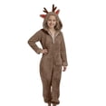 thumbnail image 6 of Shadoumai Toddler Kids Animal Onesie Christmas Hooded Zip One Piece Jumpsuit Christmas Reindeer Onesie For Kids Girls Jumpsuits Deer Animal One Piece Hooded Onesie Holiday Jumpsuit, 6 of 6