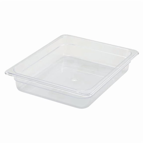Winco SP7202 Polycarbonate Food Pan, Half-Size - 2.5 in.