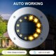 thumbnail image 3 of Solar Ground Lights 12LEDs 4PACK In-Ground Lights Solar Powered Pathway Lights Outdoor Decking Landscape Lamp for Lawn Yard (Warm), 3 of 4