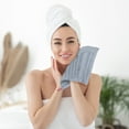 thumbnail image 3 of REGALWOVEN Striped 12 Pack Washcloths Pure Cotton Face Towels Comfort Towels Grey, 3 of 7