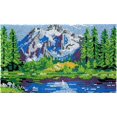 thumbnail image 1 of Rug Making Latch Hooking Kit | Serenity Lake (4 sizes available), 1 of 10