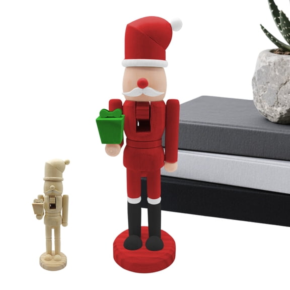 SHENERDA Nutcrackers Figures Unpainted Christmas Table Centerpieces Unfinished Soldier Craft Figures for Fireplace Living Room Bedroom Kitchen Window Office Shelf Desk Party Wedding best service