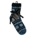 thumbnail image 2 of MeMoi Women's Merry Snowflake Cozy Lined Crew Socks - Womens - Female, One Size, Moroccan Blue, 2 of 4